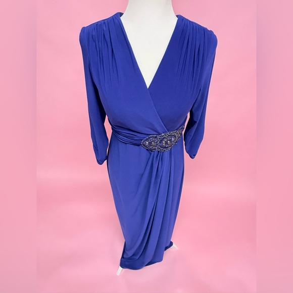Alex Evenings Petite Blue Women's Dress - Picture 6 of 10